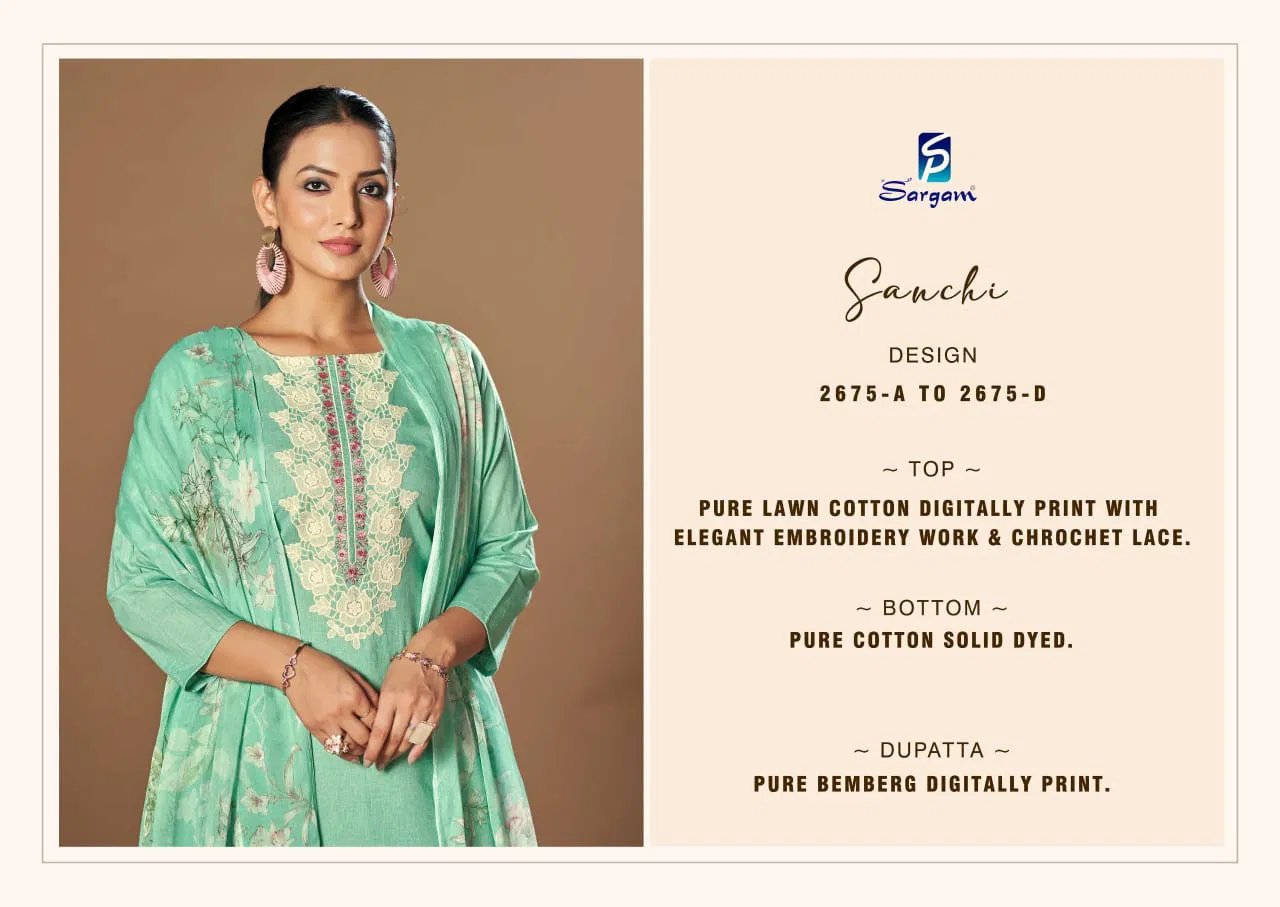 Sanchi by Sargam Cambric Printed Designer Salwar Suit Wholesale Price In Surat